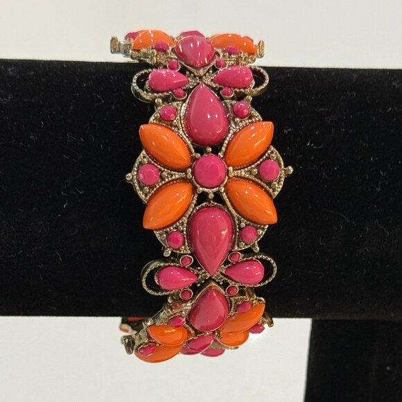 Retro Vintage 60s Bead Bracelet - Picture 1 of 8
